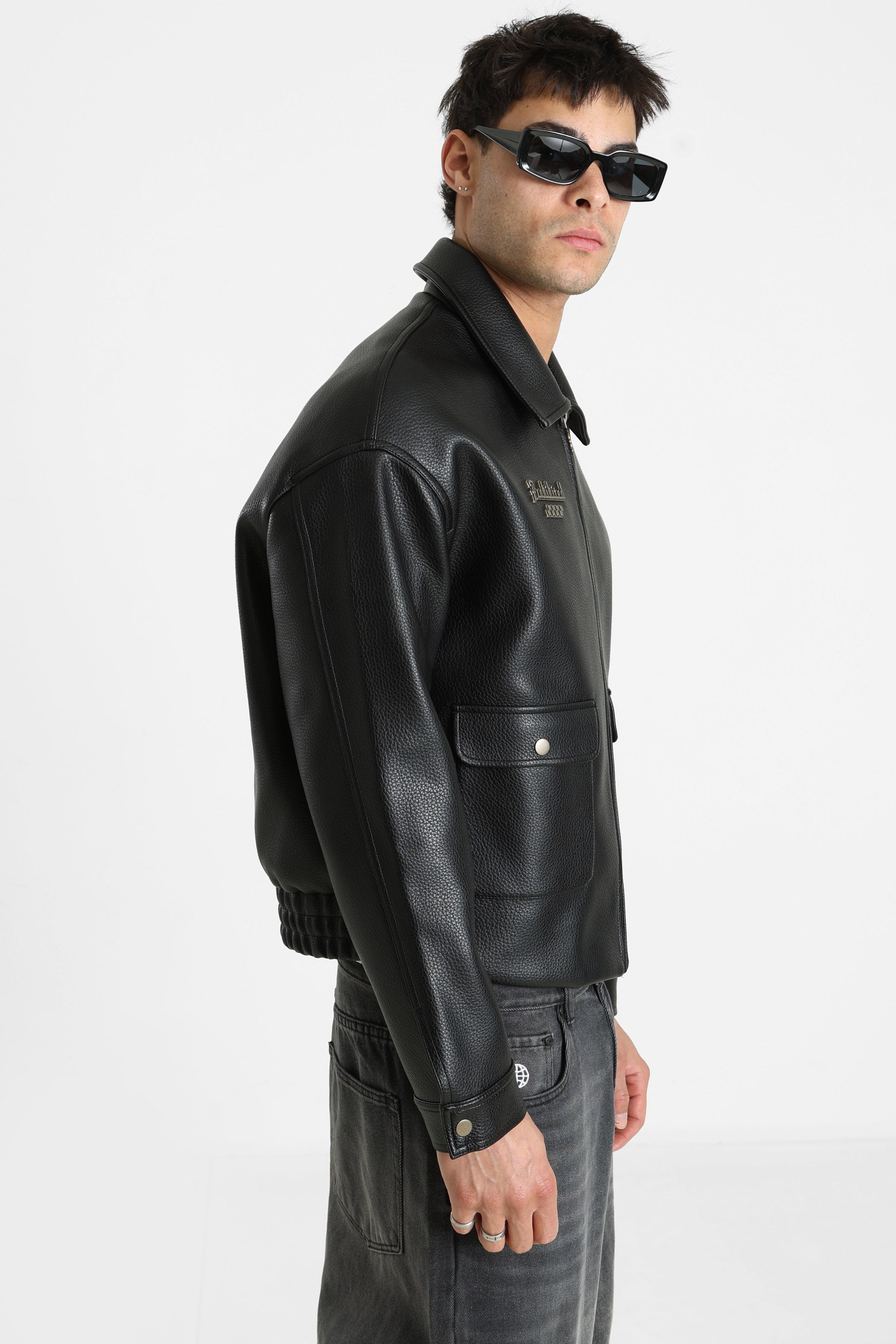 Speedhunter Kunstlederjacke - Black