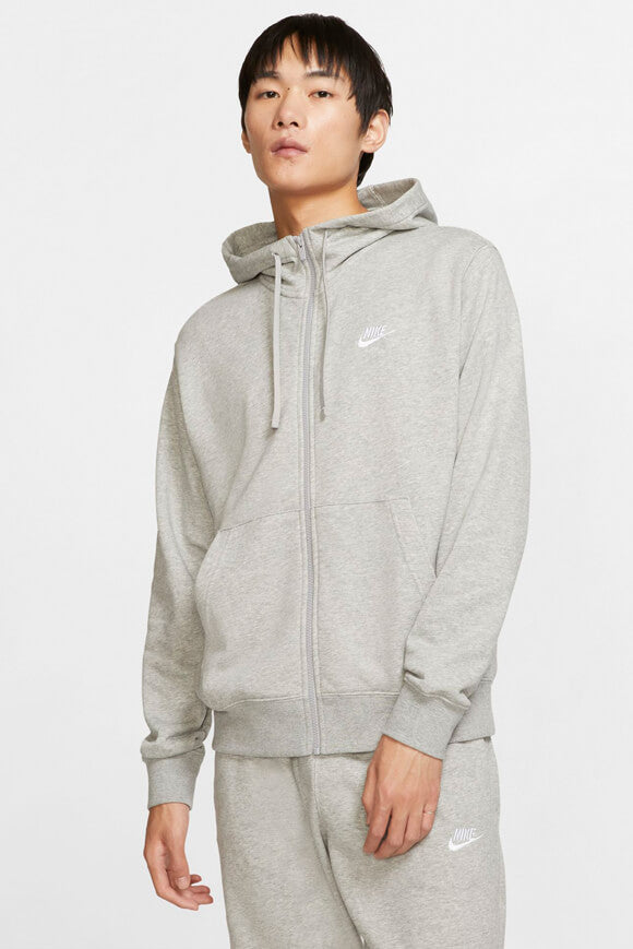 Kapuzensweatjacke - Light Grey Heather