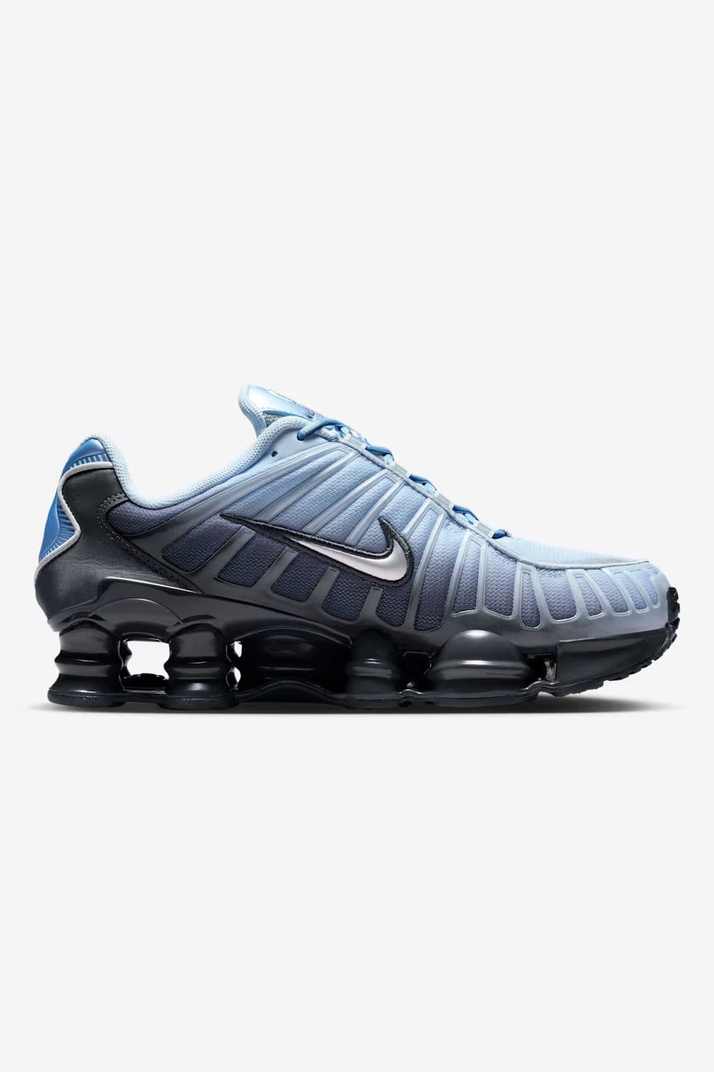 Shox TL Fade Sneakers - Blue Tint + Metallic Silver