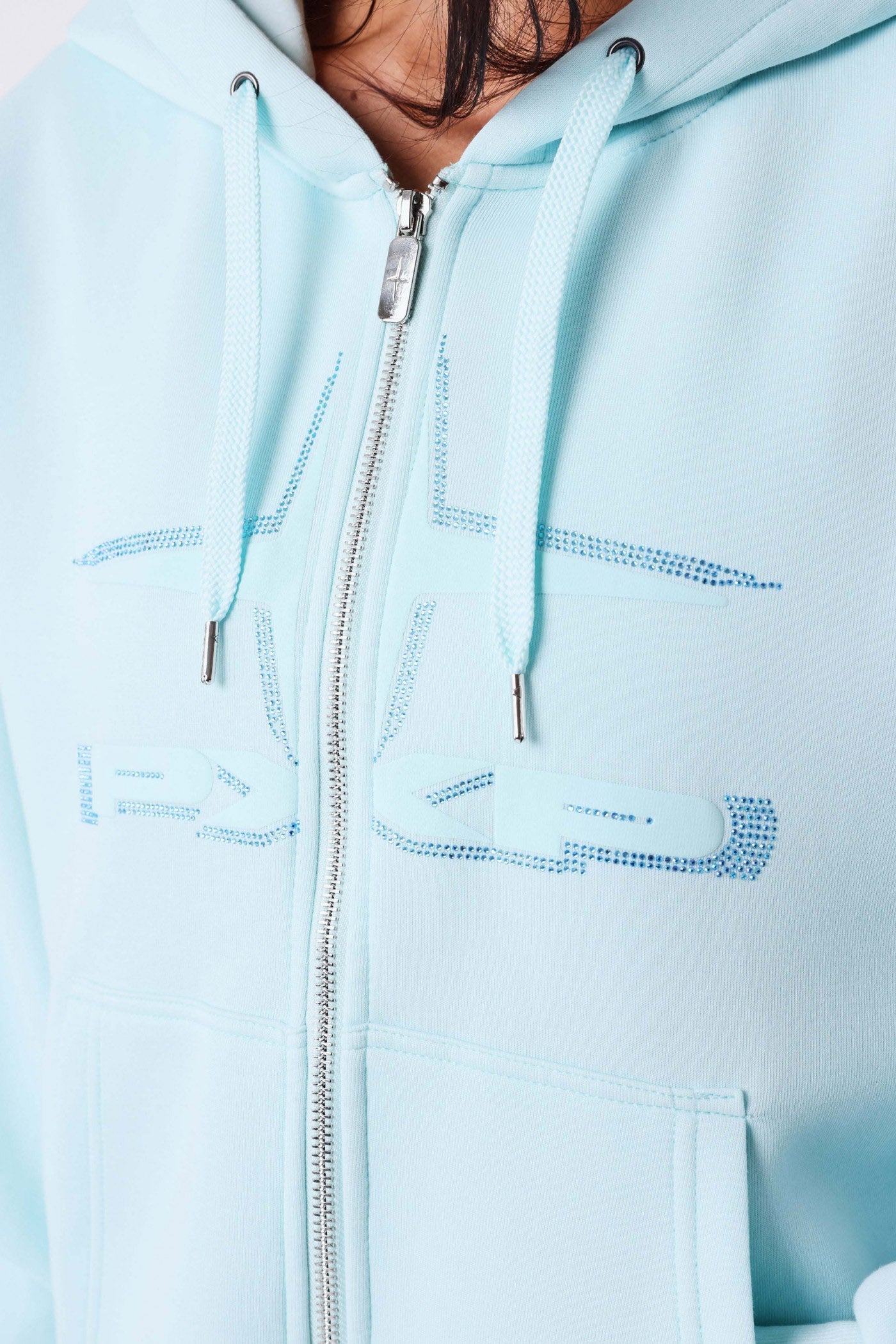 Kapuzensweatjacke - Türkis