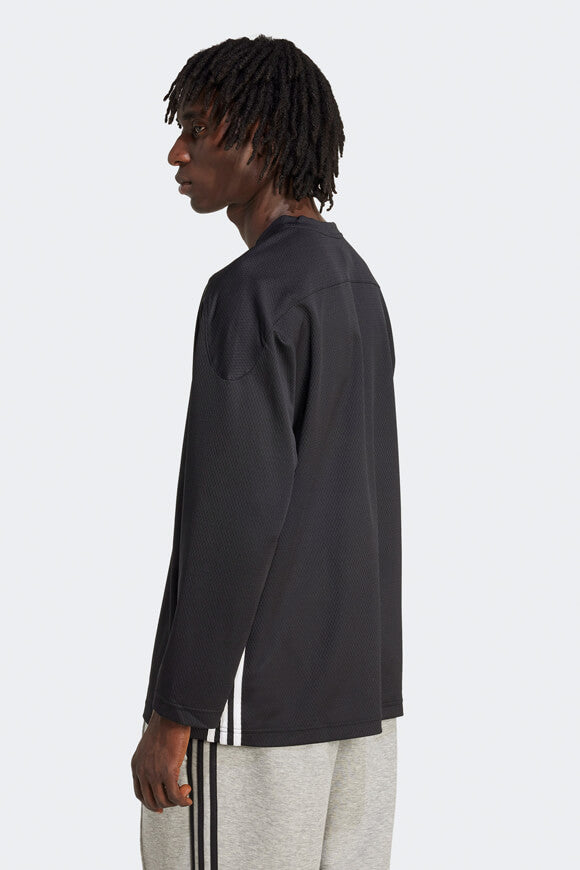 Mesh Langarmshirt - Black