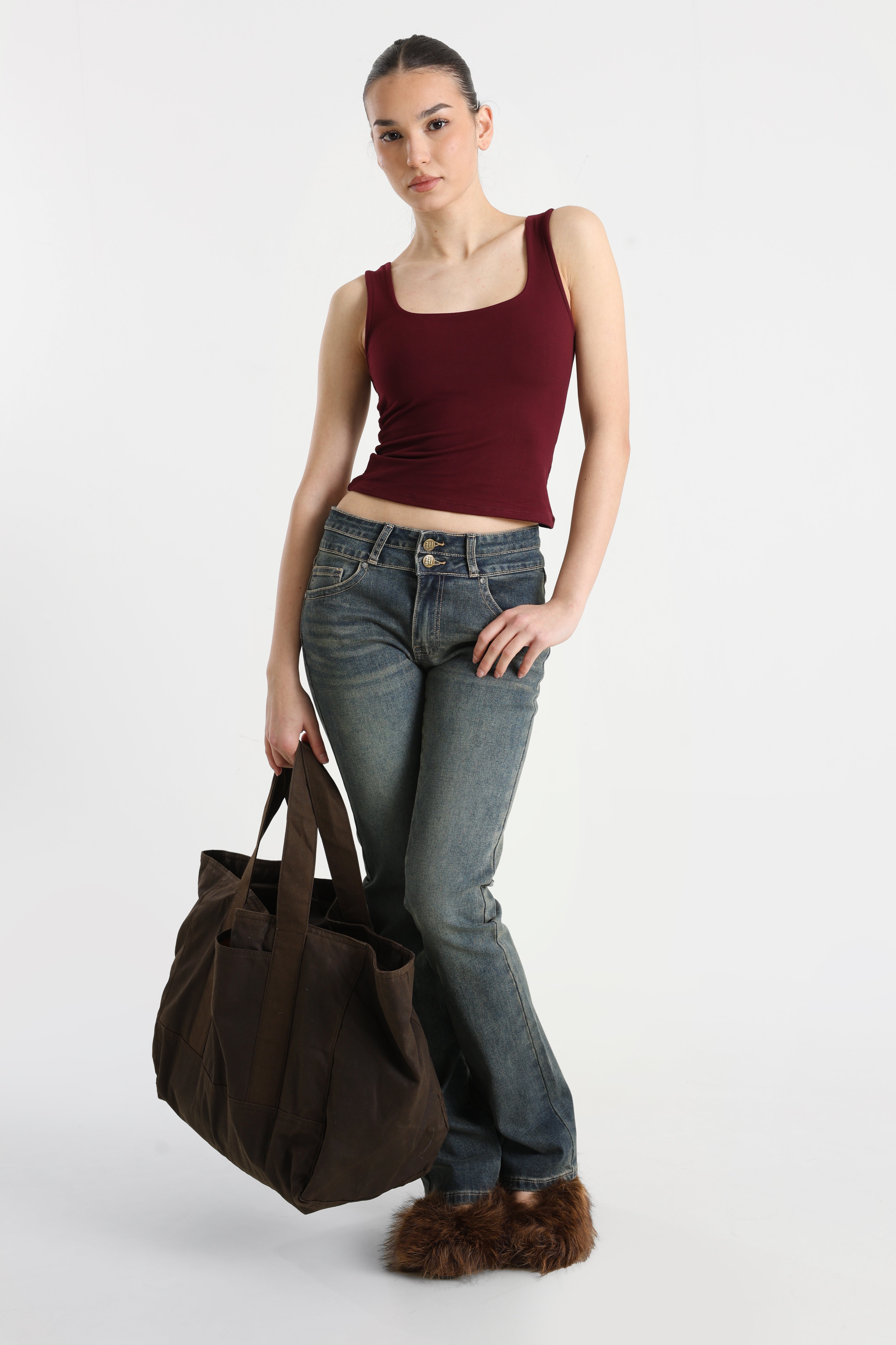 Crop Top - Bordeaux
