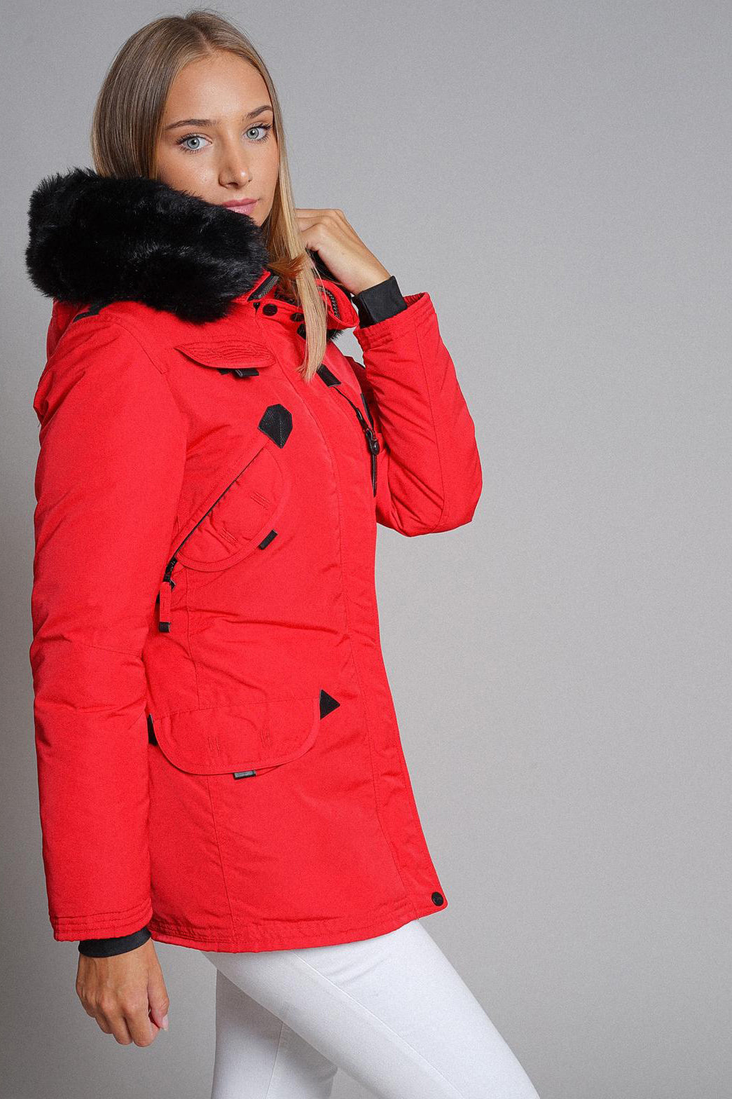 Montreal wattierte Jacke - Red
