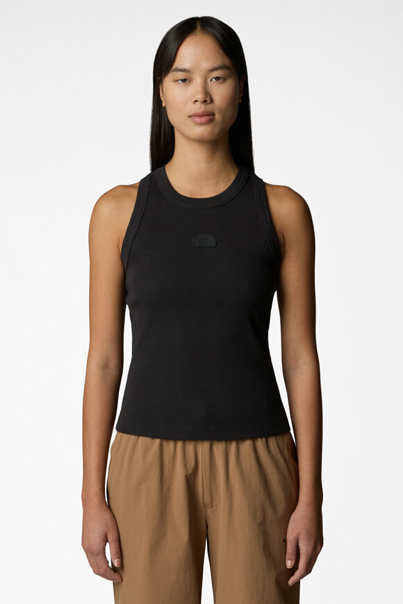 Geripptes Tanktop - Black