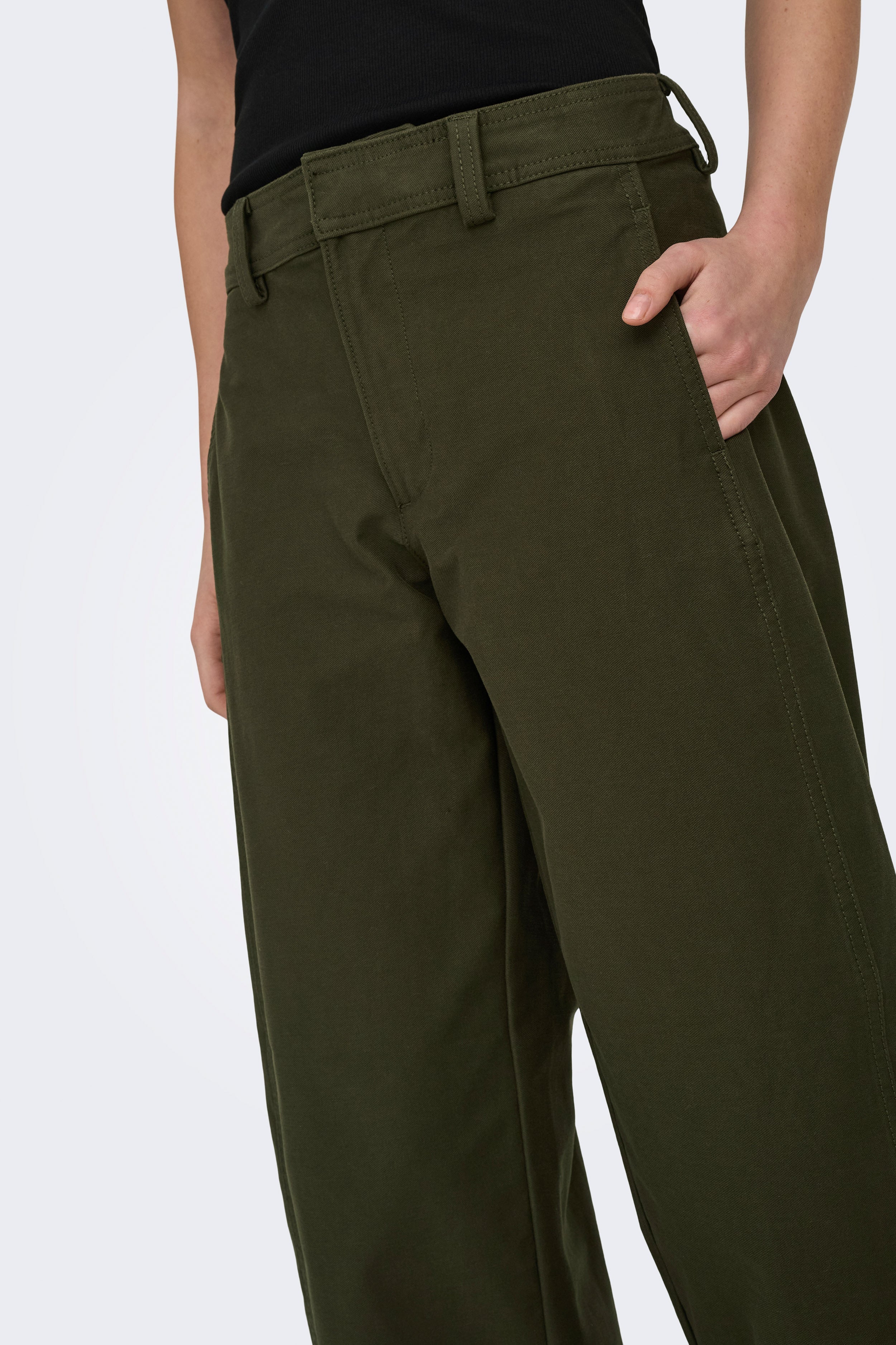 ONLCLAIR Barrel Fit Stoffhose - Kambaba
