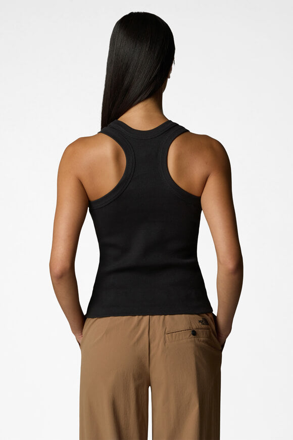 Geripptes Tanktop - Black