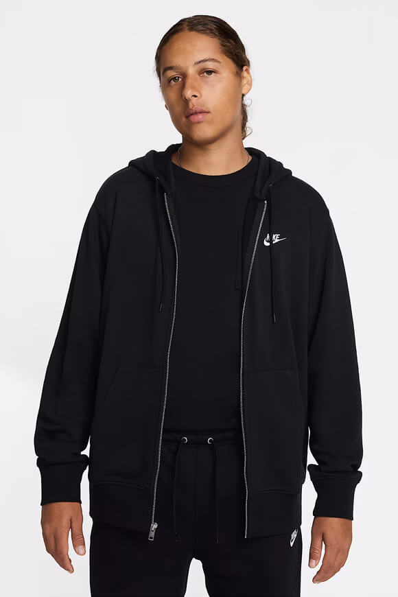 Kapuzensweatjacke - Black