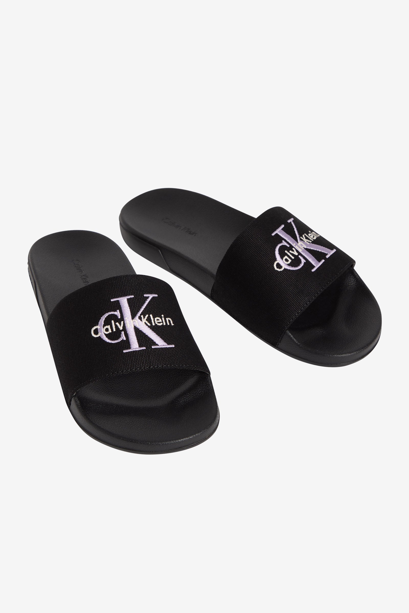 Pantoletten - Black + Soft Levander