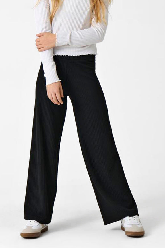 Nella strukturierte Hose - Black