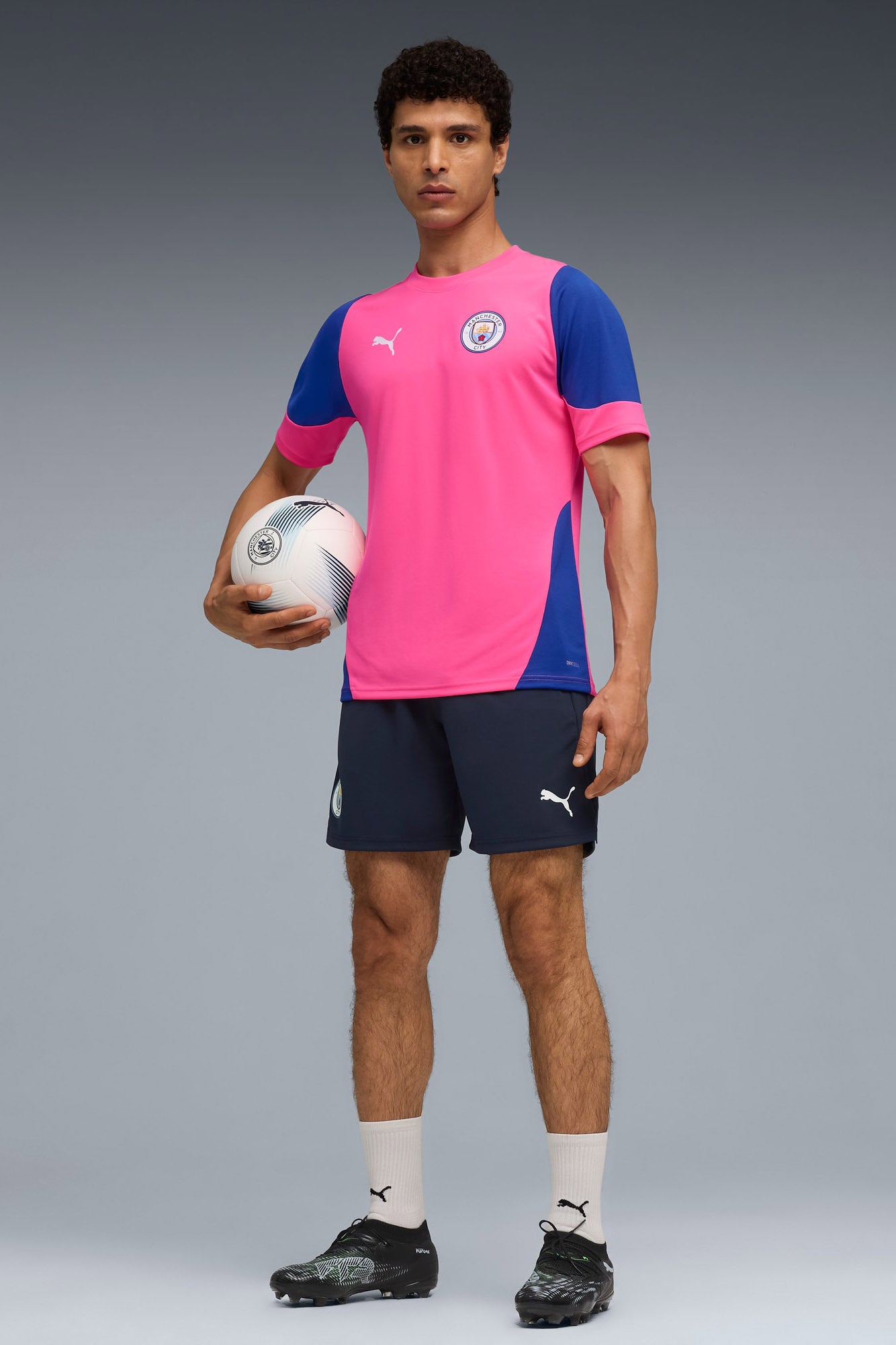 Manchester City Mesh T-Shirt - Fluro Pink