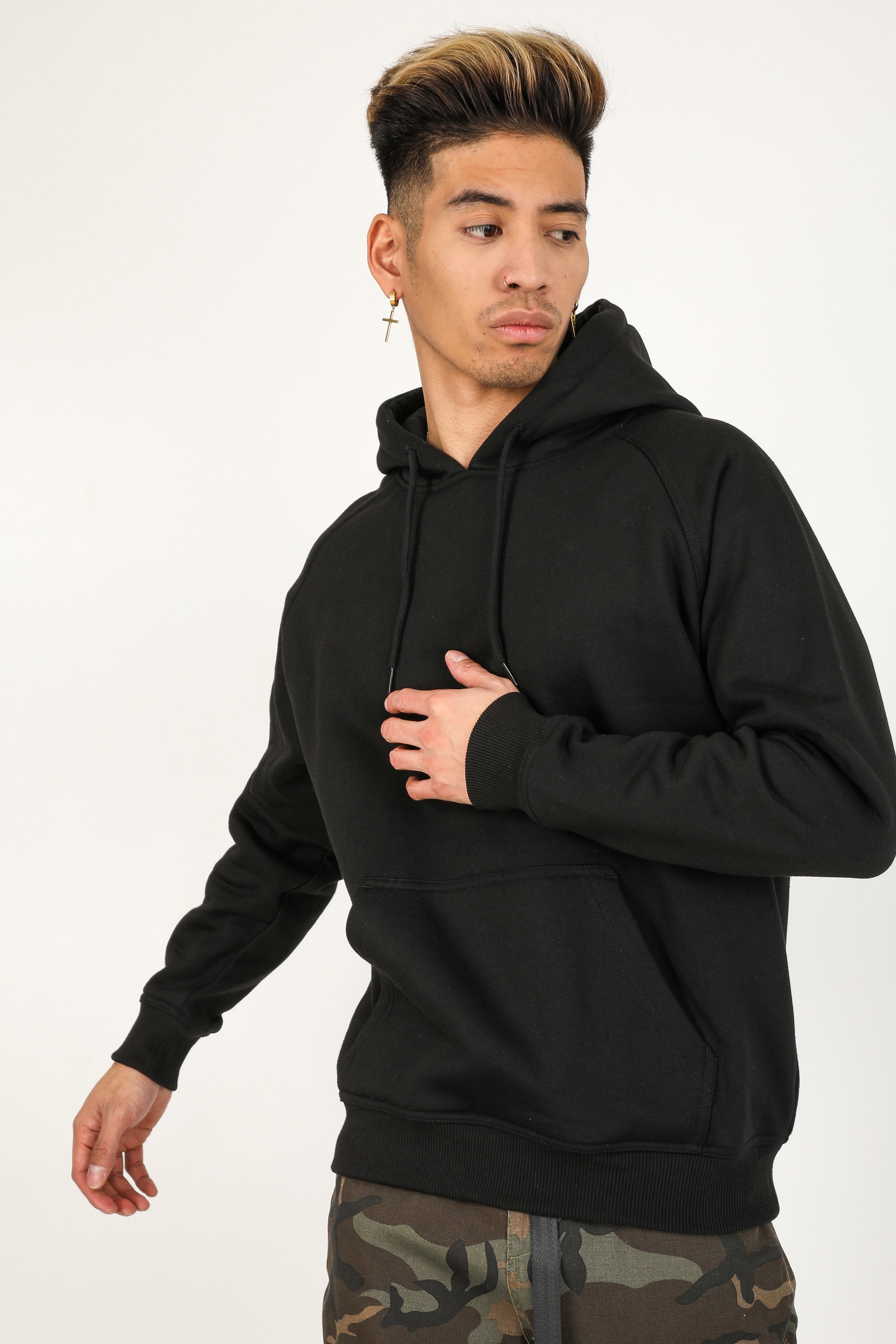 Oversize Kapuzensweatshirt - Black