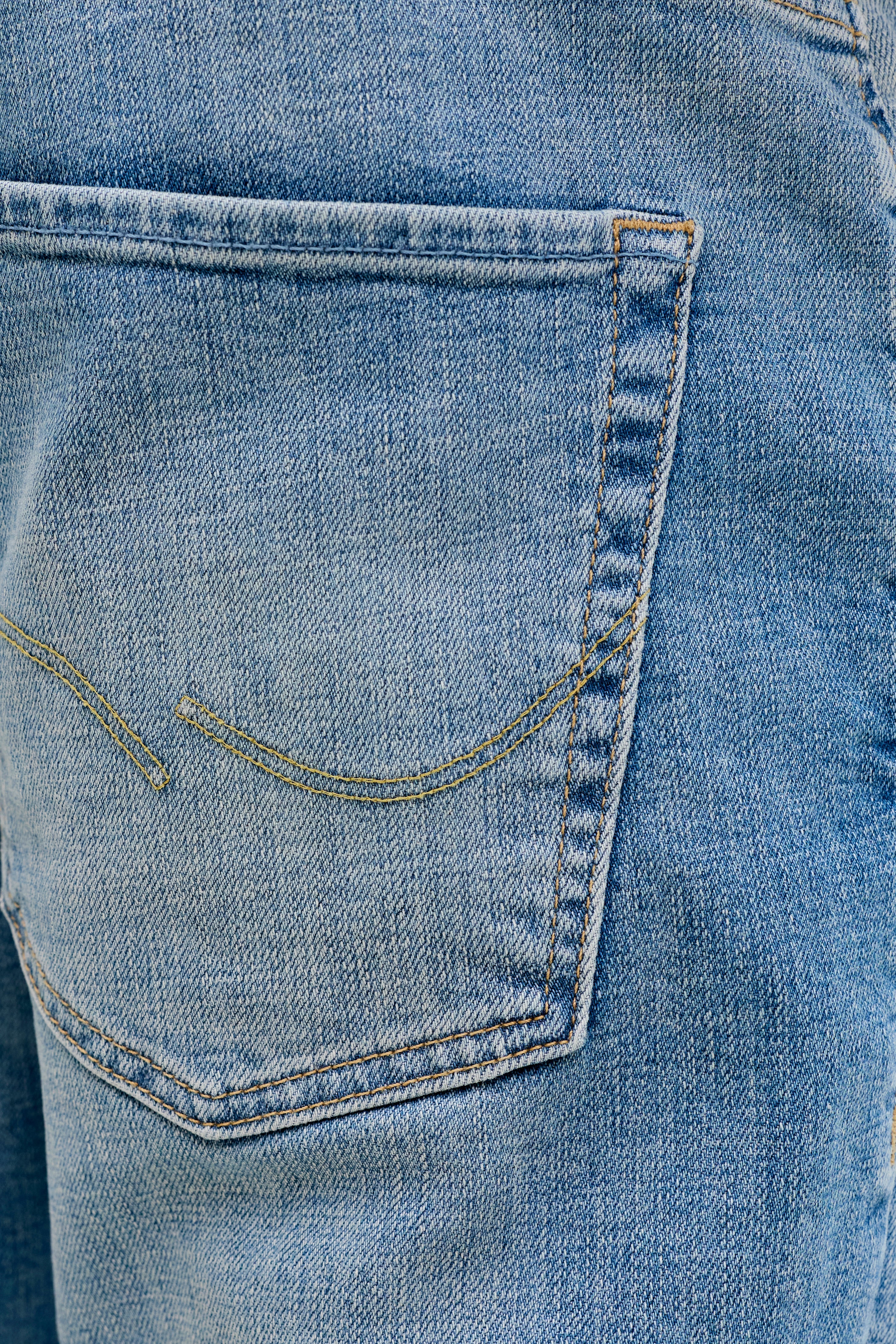 JJIMIKE JJORGINAL Tapered Fit Jeans L32 - Blue Denim