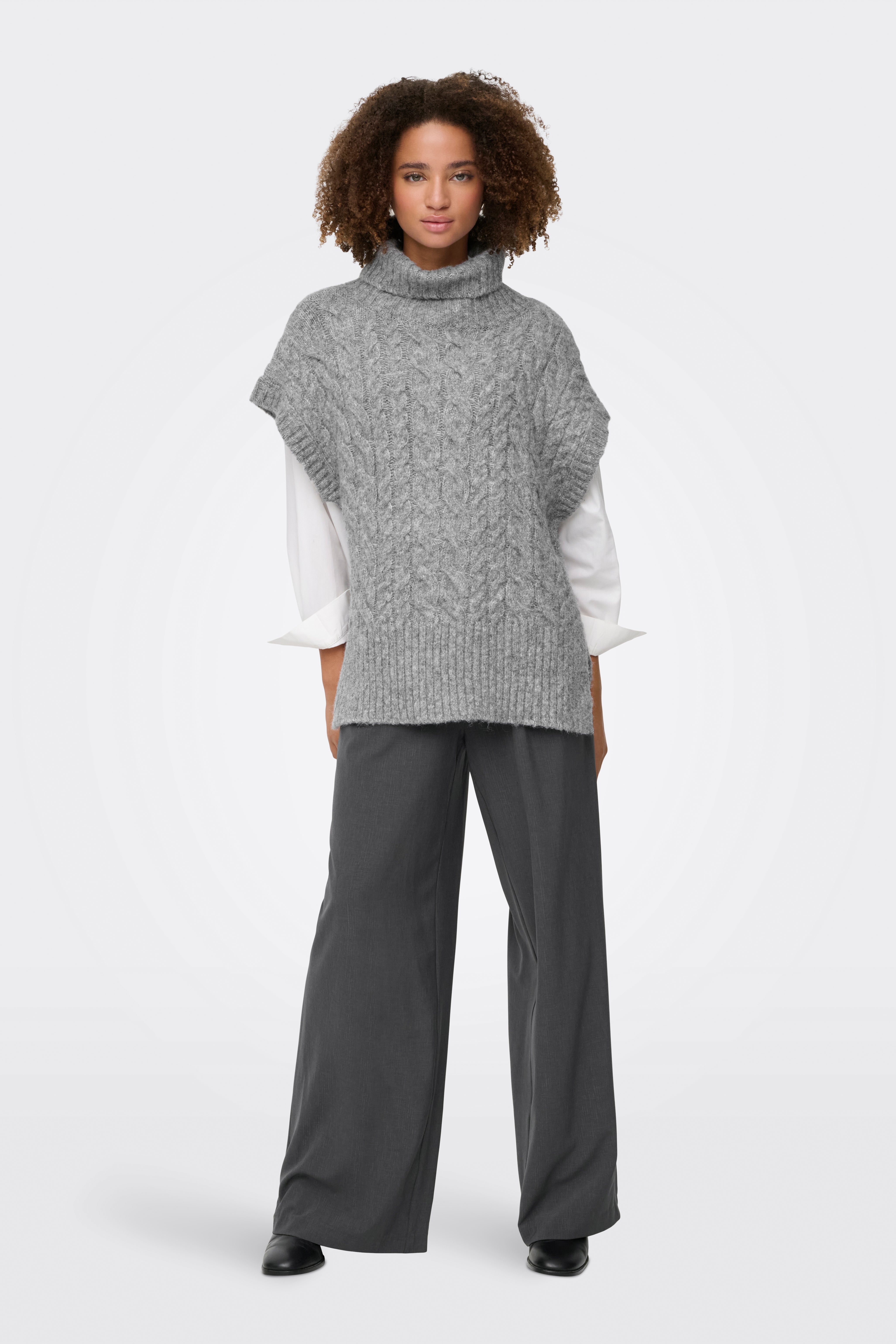 ONLIDA Strickpullunder - Light Grey Melange