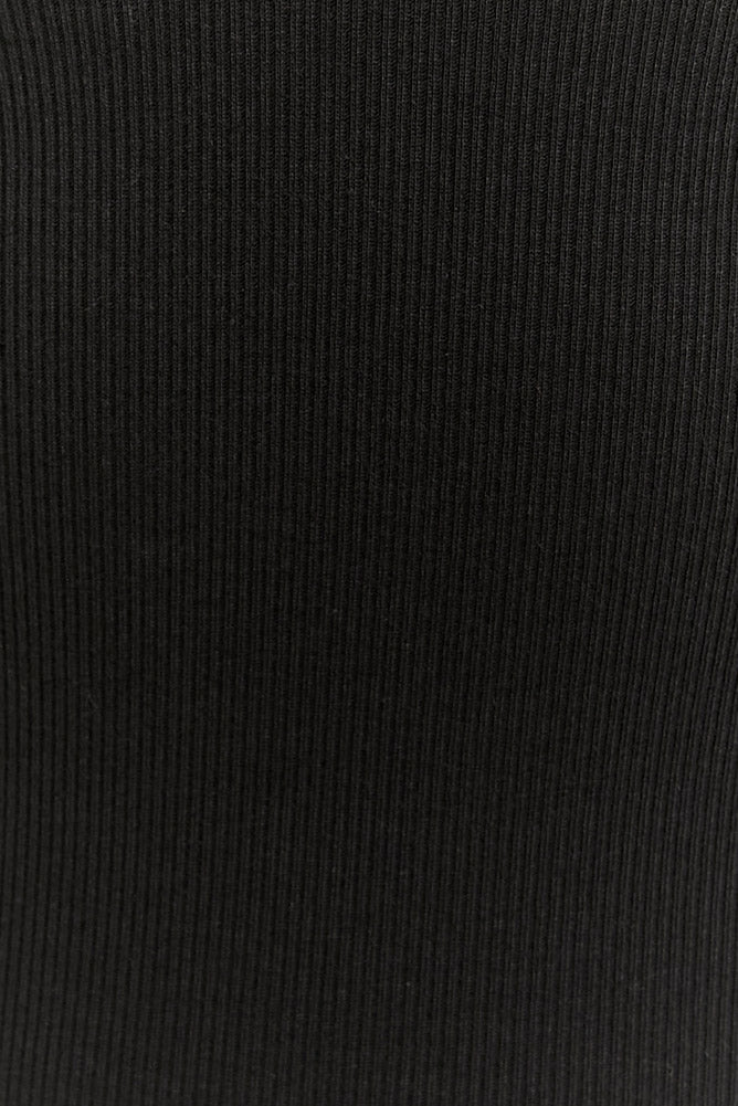 Geripptes Body - Black