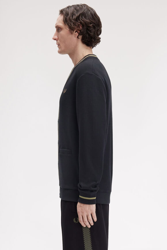 Cardigan - Black + Shaded Stone