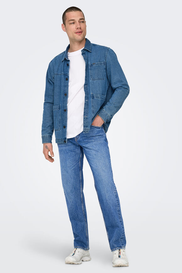 Edge Straight Fit Jeans L32 - Special Bright Blue