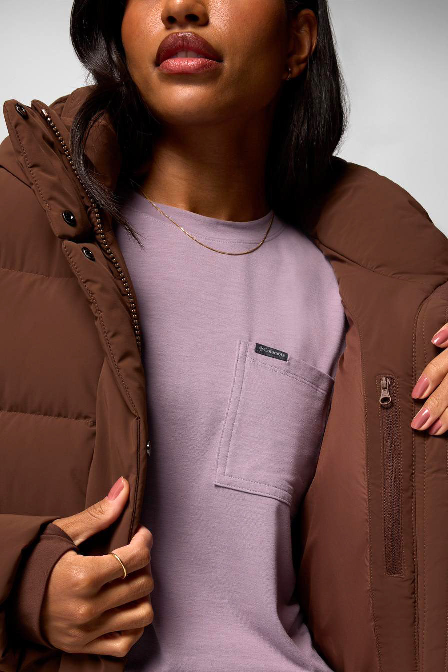 Amaze Puffer Daunenjacke - Tabacco