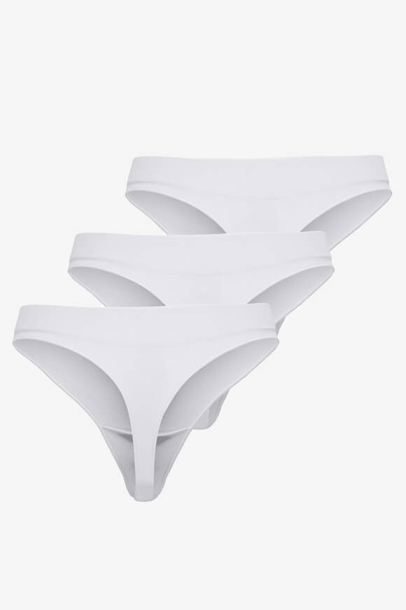 Vicky Dreierpack Strings - White