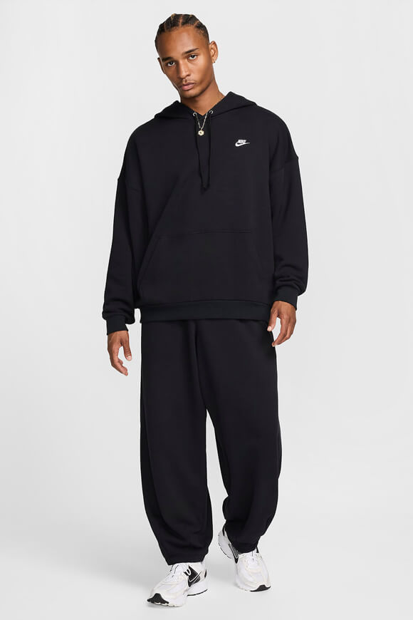 Club Fleece Oversize Kapuzensweatshirt - Black