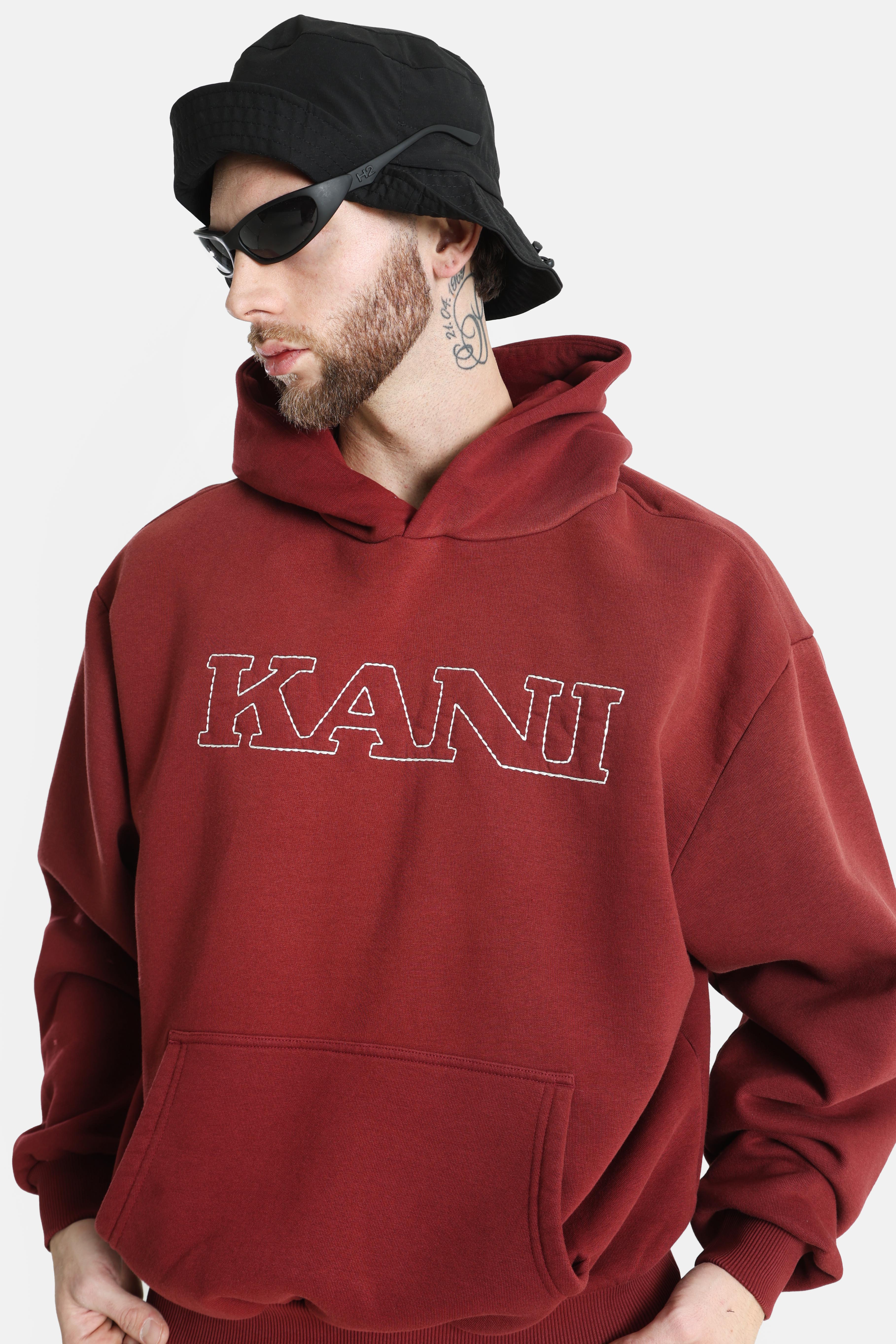 Kapuzensweatshirt - Dark Red