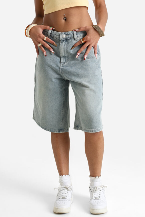 Jeansshorts - Hellblau Denim