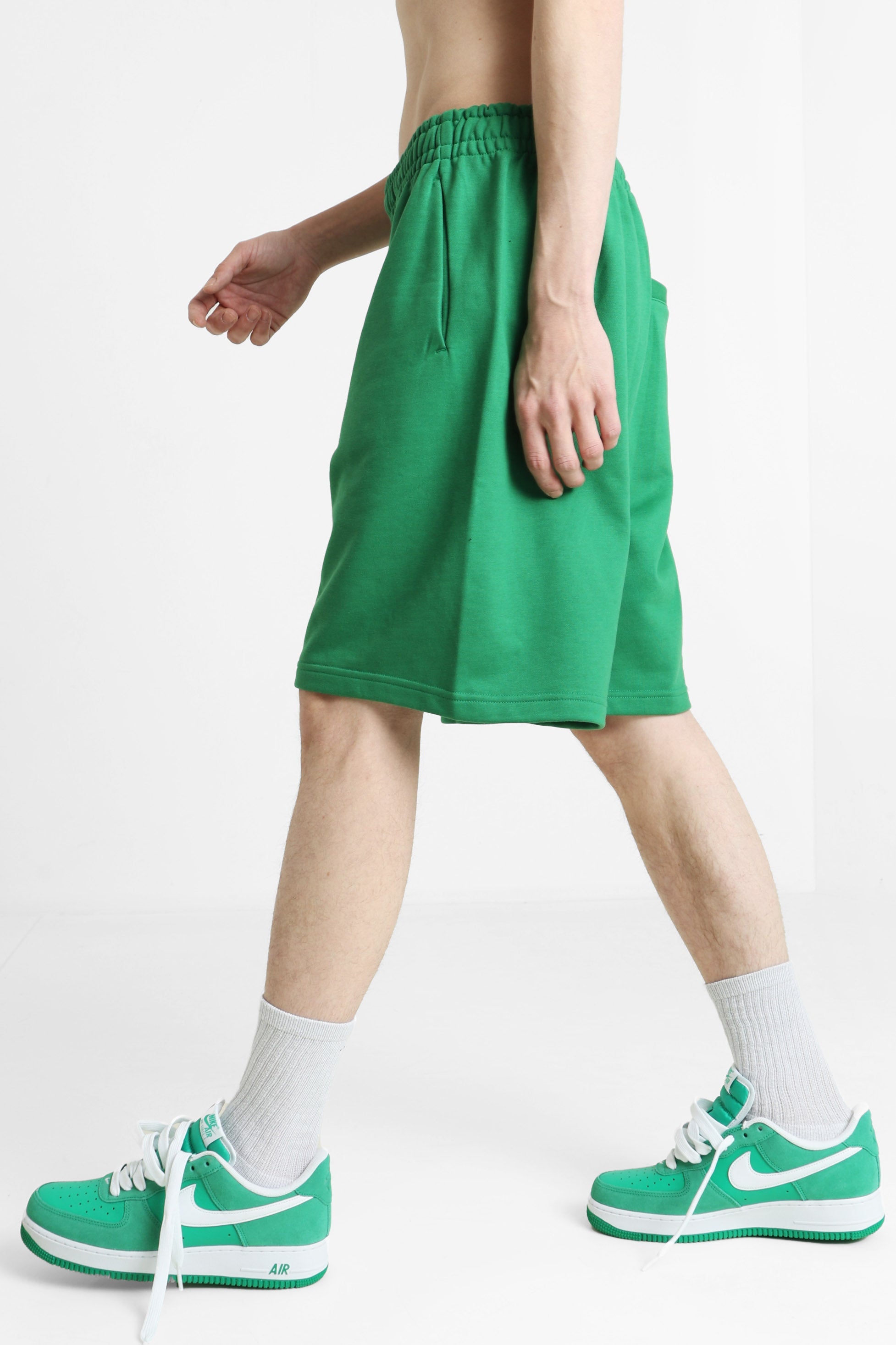 Sweatshorts - Grün