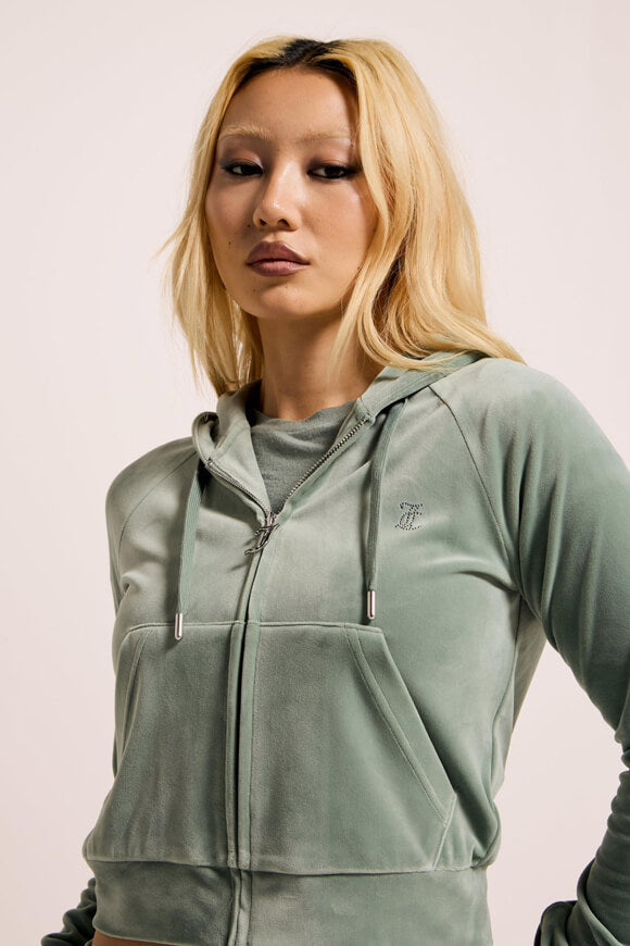 Madison Samt Crop Jacke - Chinois Green