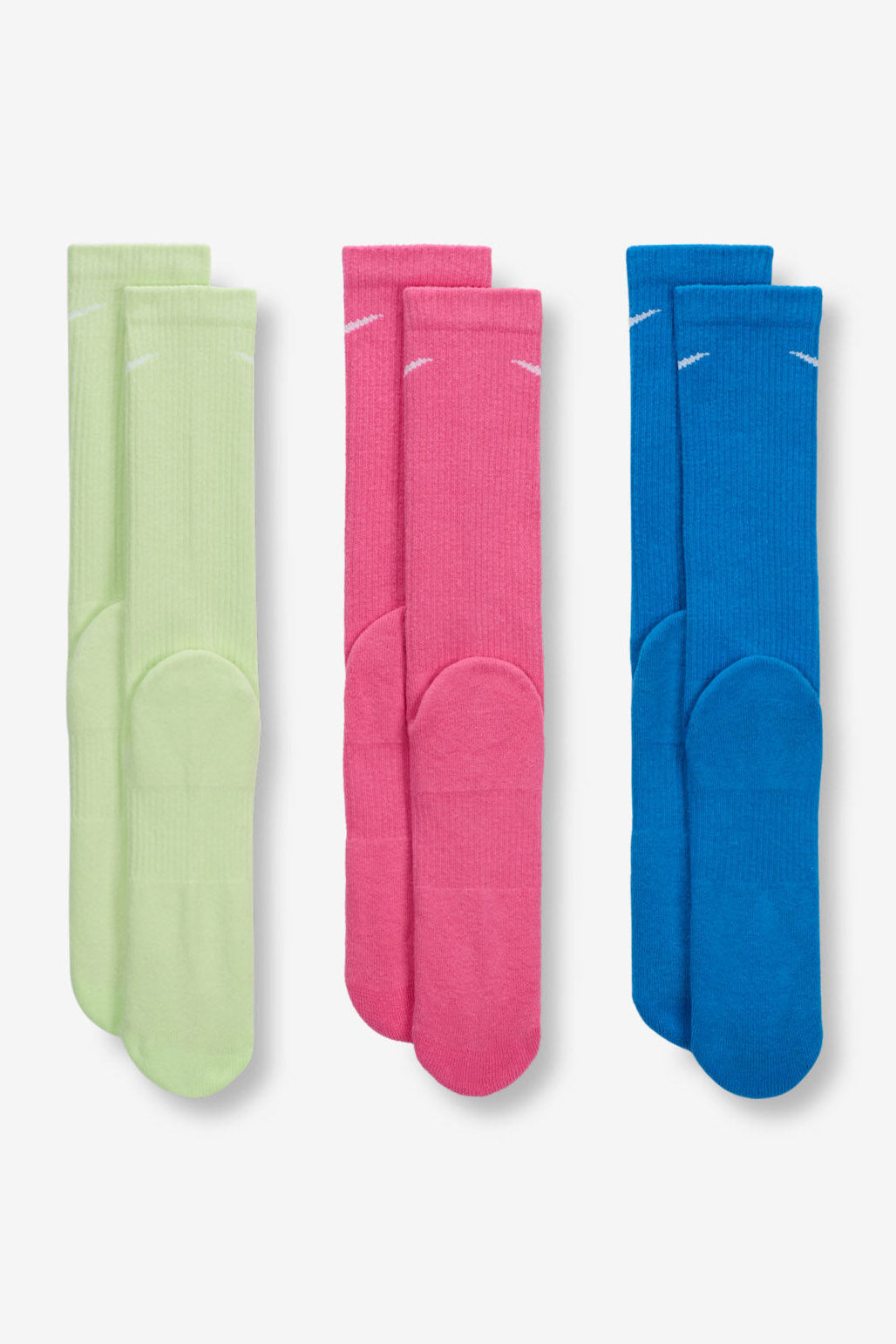 Dreierpack Socken - Blue + Pink + Lime