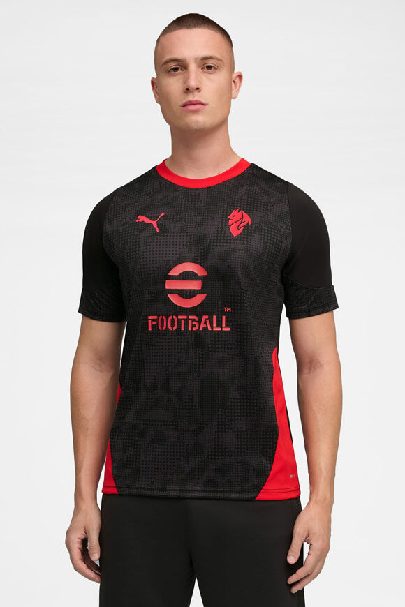 AC Milan Mesh T-Shirt - Black