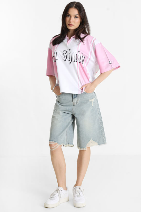 Mesh Poloshirt - Hell Pink