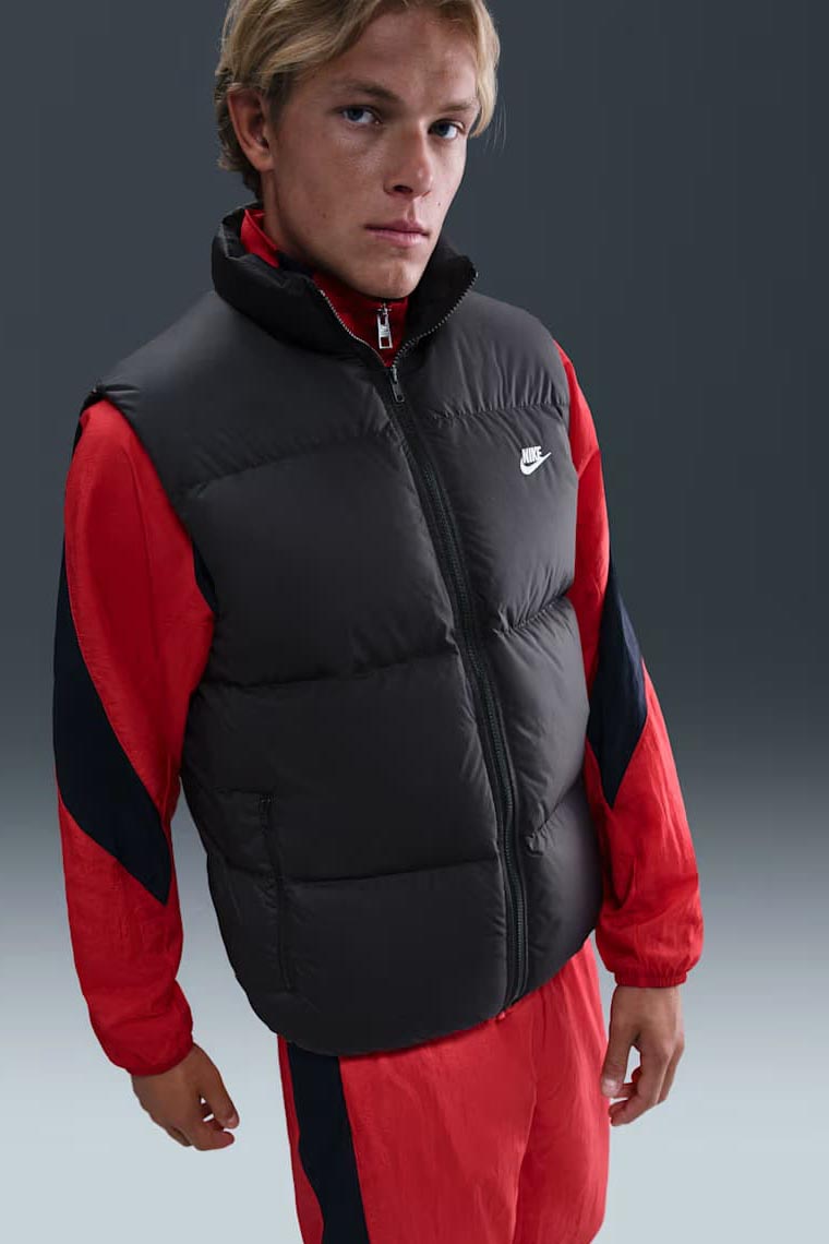 Sportswear Club Gestepptes Daunengilet - Black