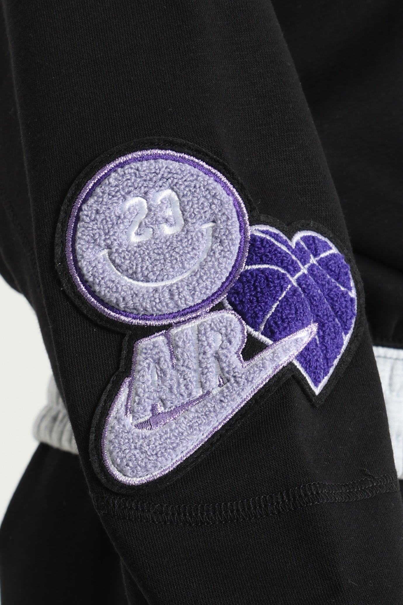 Air Kapuzensweatshirt - Black + Light Grey Heather