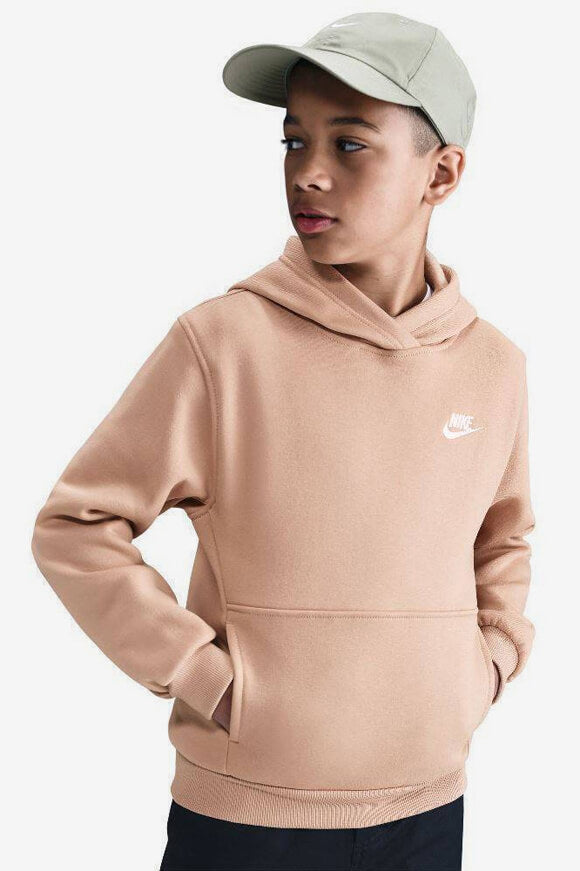 Club Fleece Kapuzensweatshirt - Beige