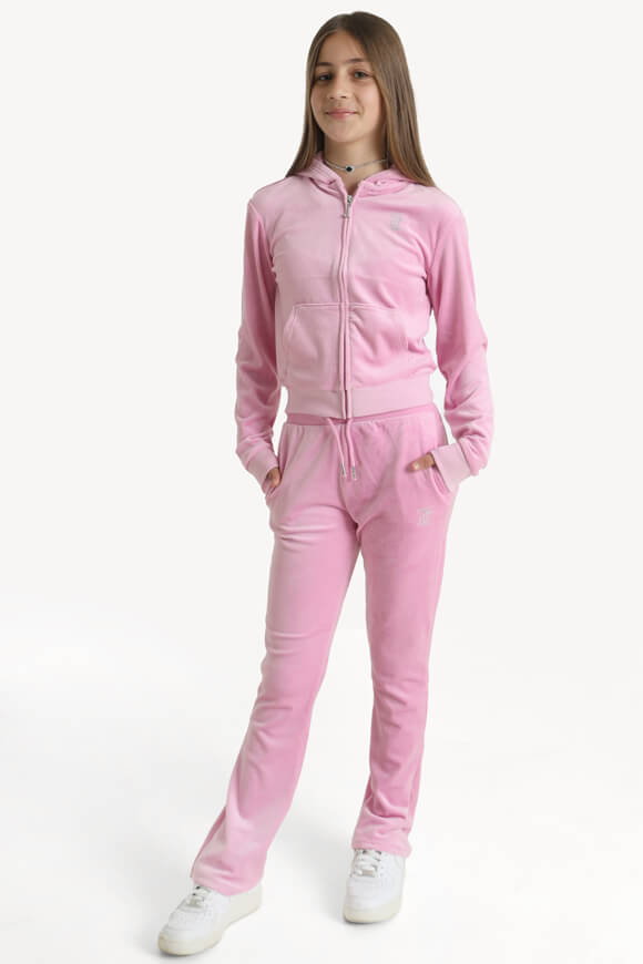 Bootcut-Samthose - Pinky Lilac Chiffon