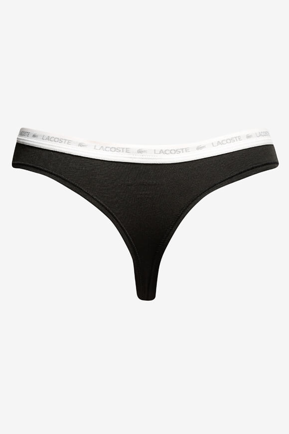 Dreierpack Strings - Black + White + Silver Heather