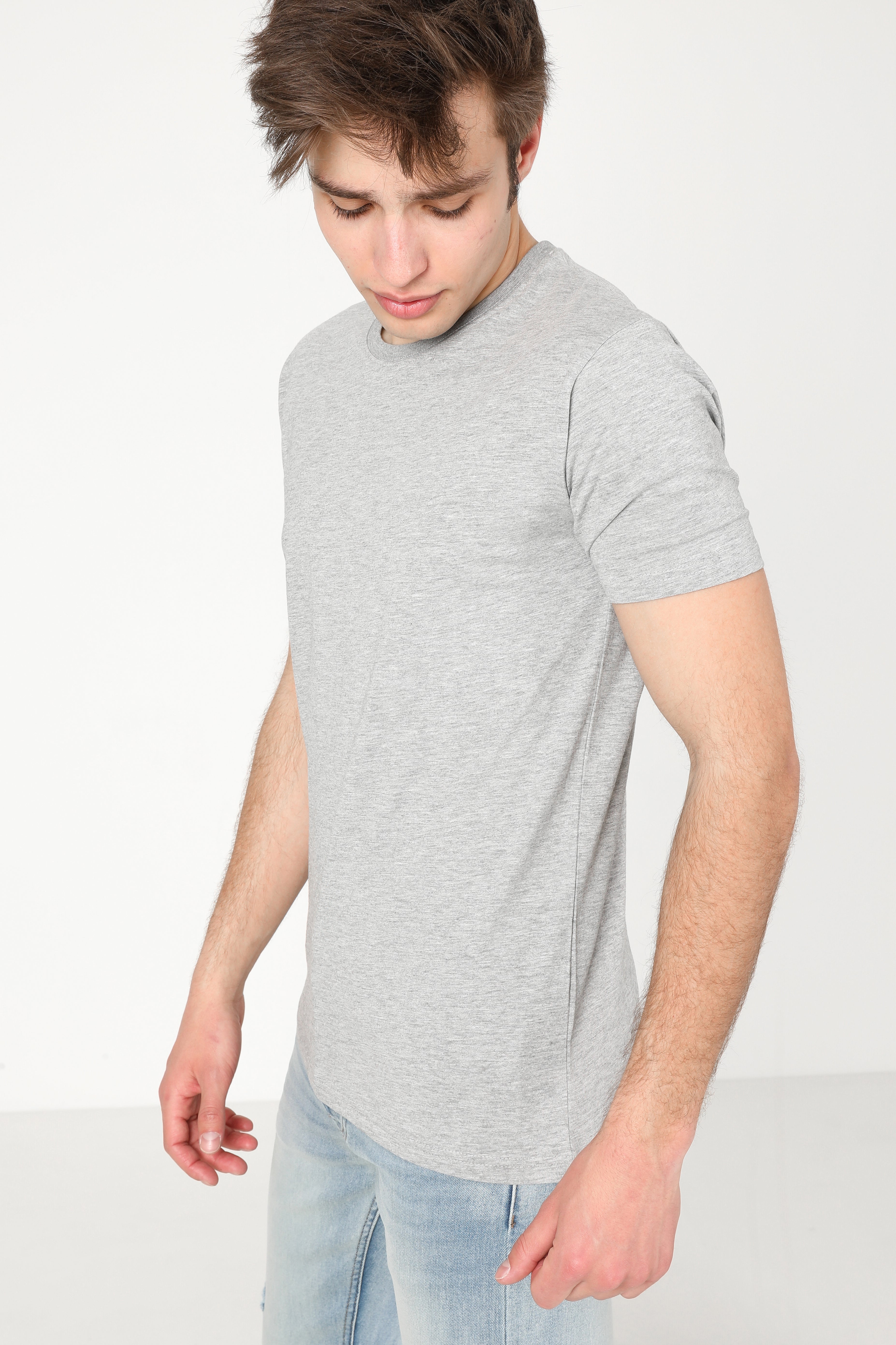 T-Shirt - Grau meliert