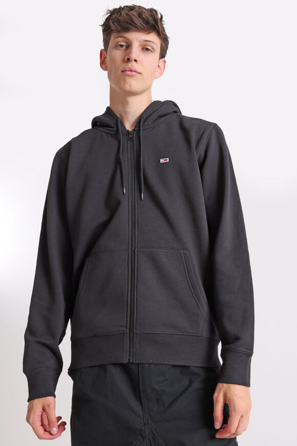 Kapuzensweatjacke - Schwarz