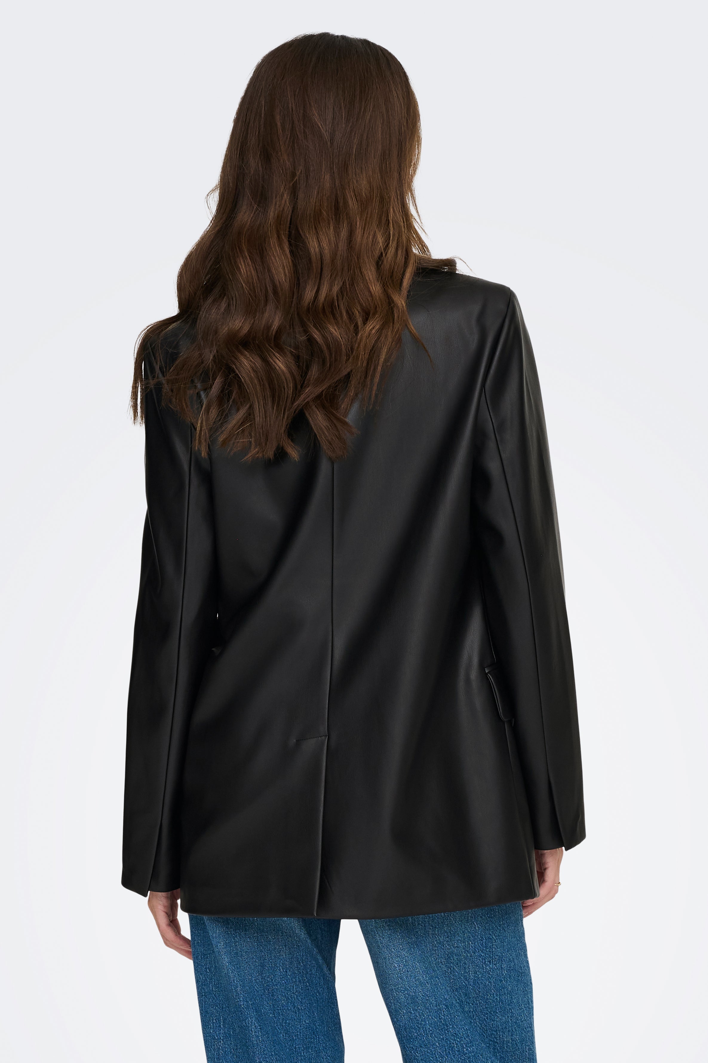 ONLKAJA Kunstleder Blazer - Black