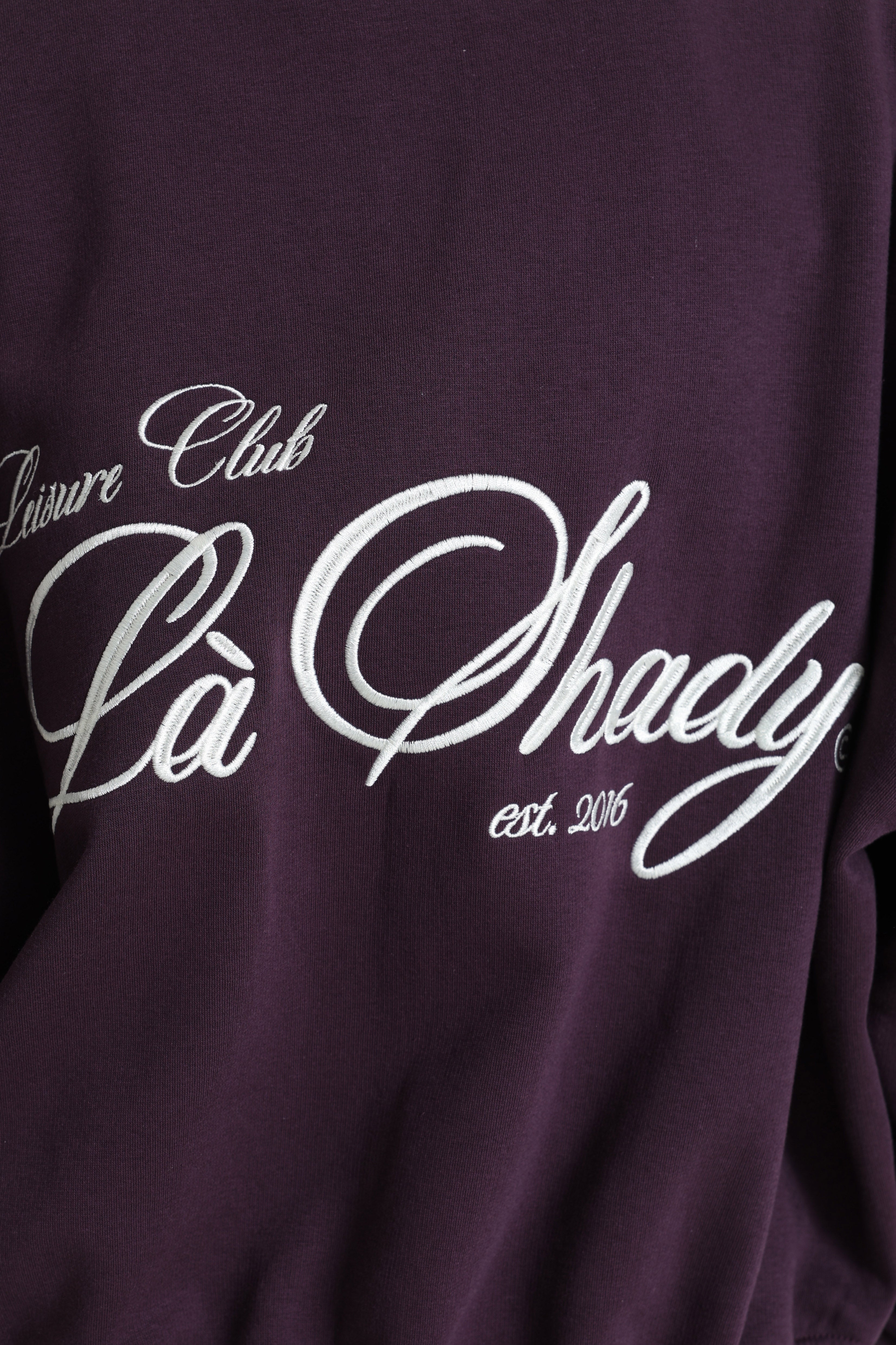 Sweatshirt - Aubergine + Offwhite