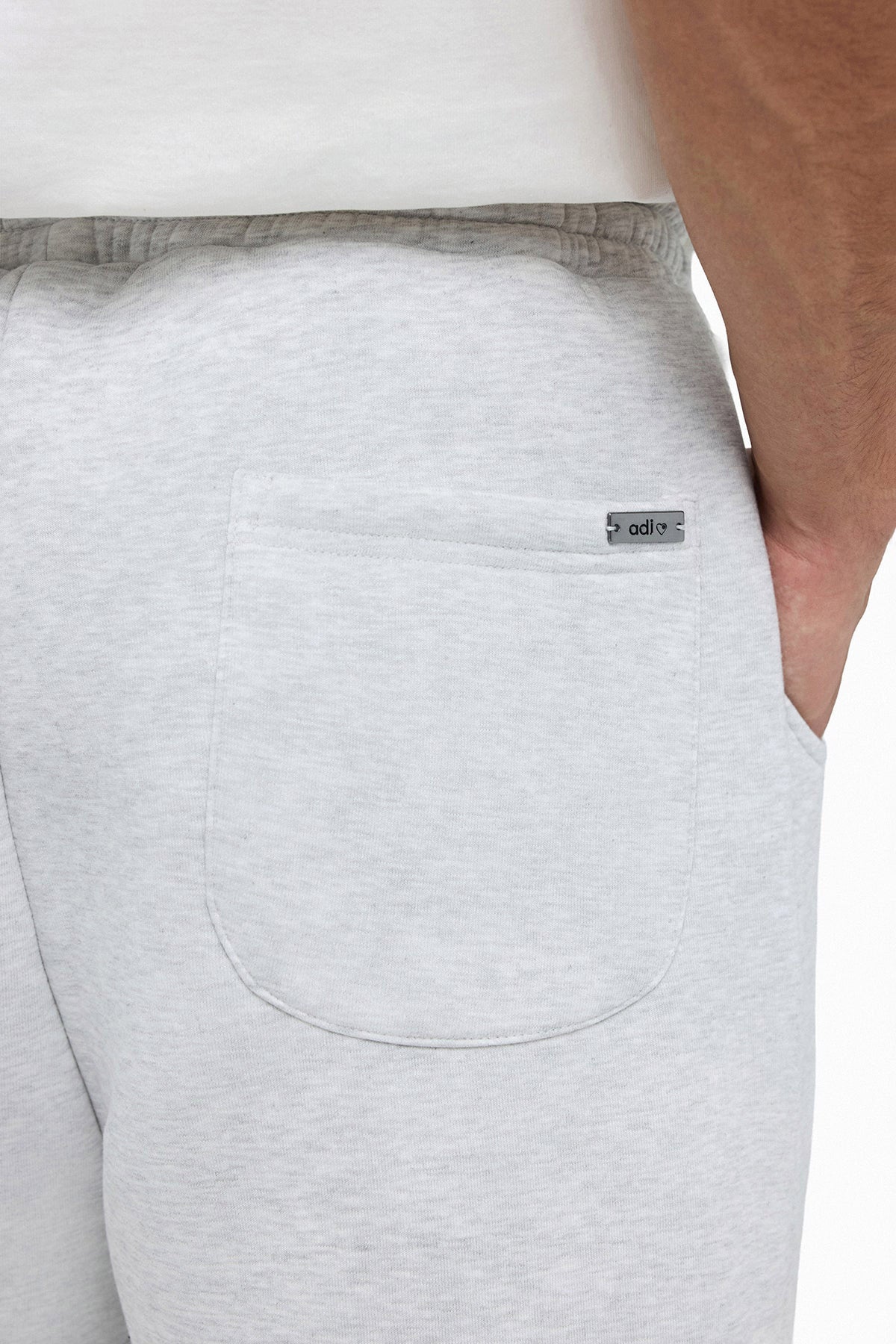 Puff Coeur Sweathose - Light Grey Heather