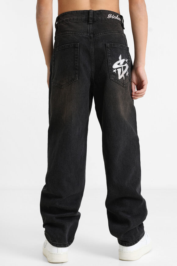 Baggy Jeans - Schwarz