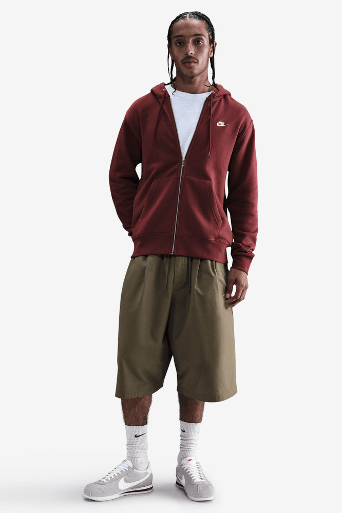 Sportswear Club Kapuzensweatjacke - Dark Team Red
