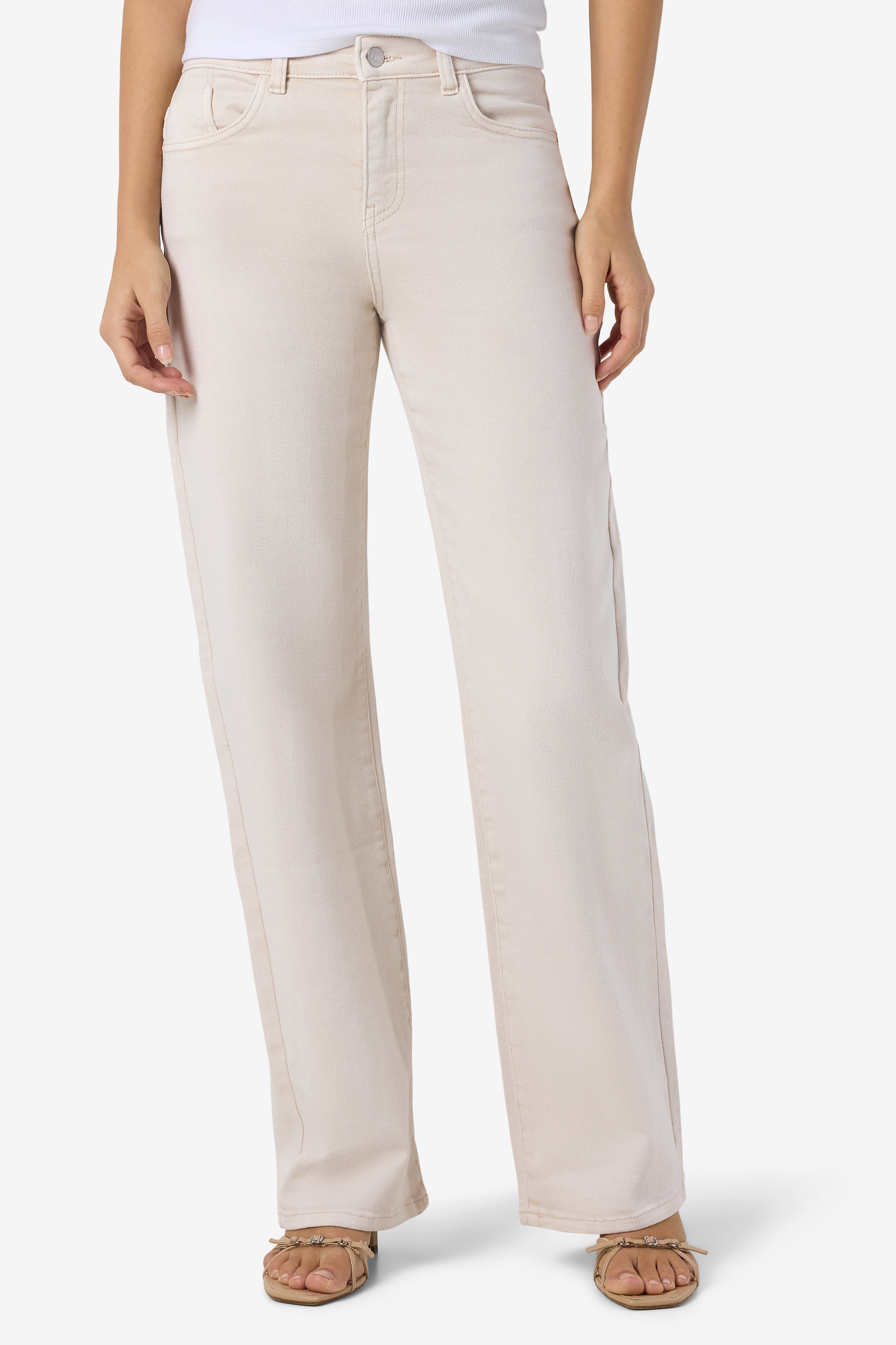 NMYOLANDA Straight Fit Jeans L32 - Pumice Stone