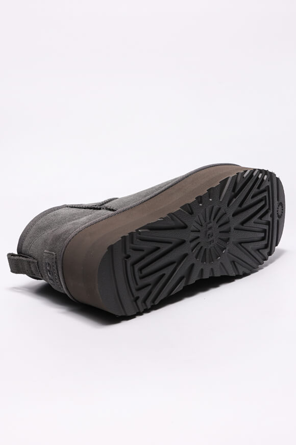 Classic Ultra Mini gefütterte Plateau Stiefelette - Charcoal
