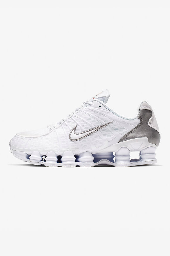 Shox TL Sneaker - White + Metallic Silver