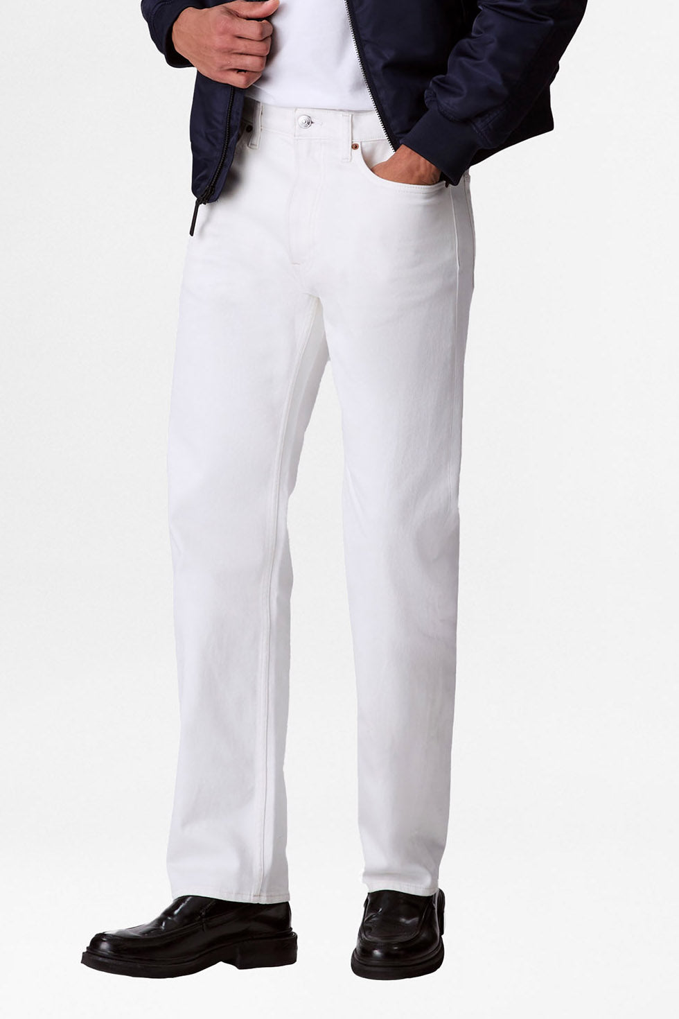 Straight Fit Jeans L32 - Chalk White