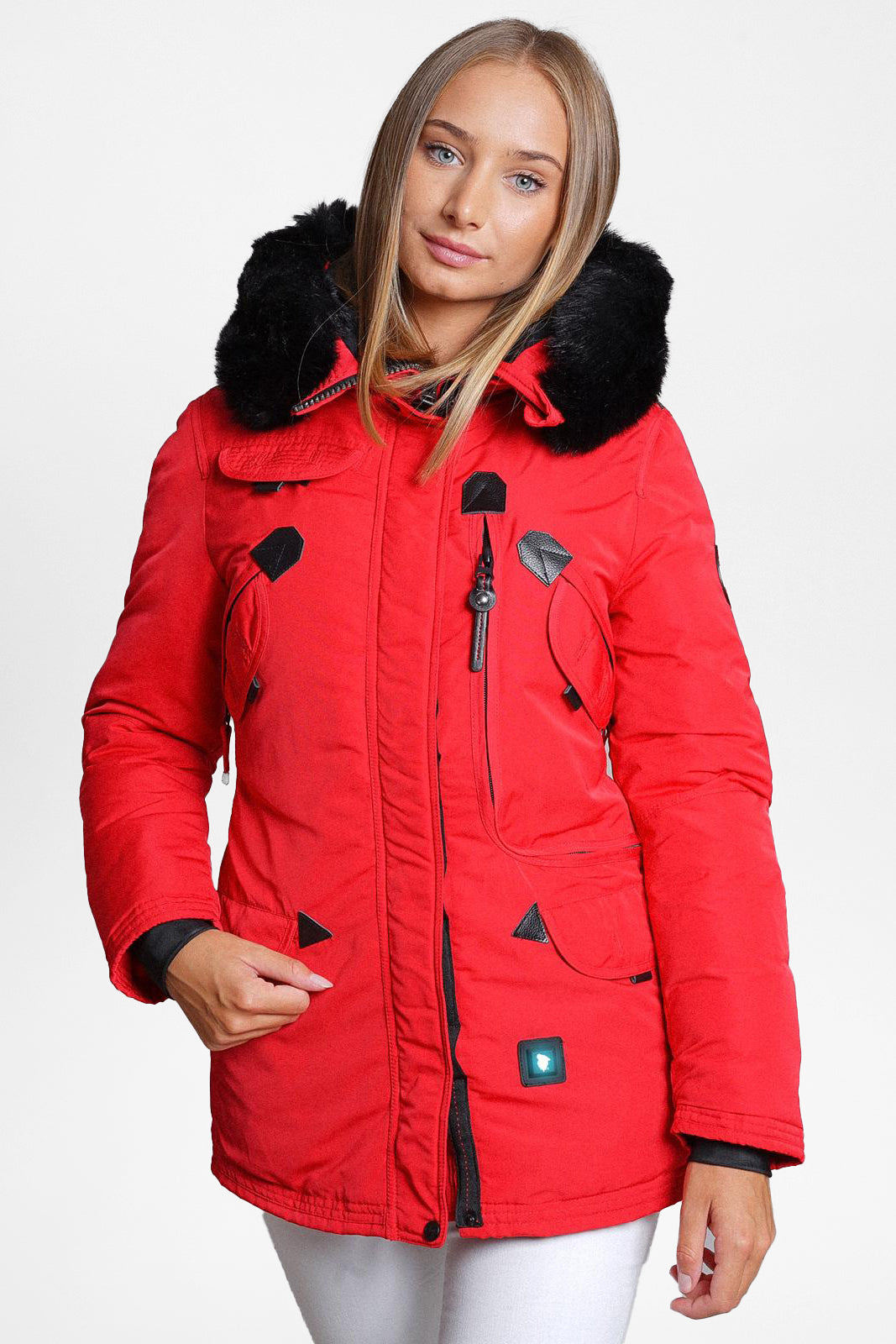 Montreal wattierte Jacke - Red