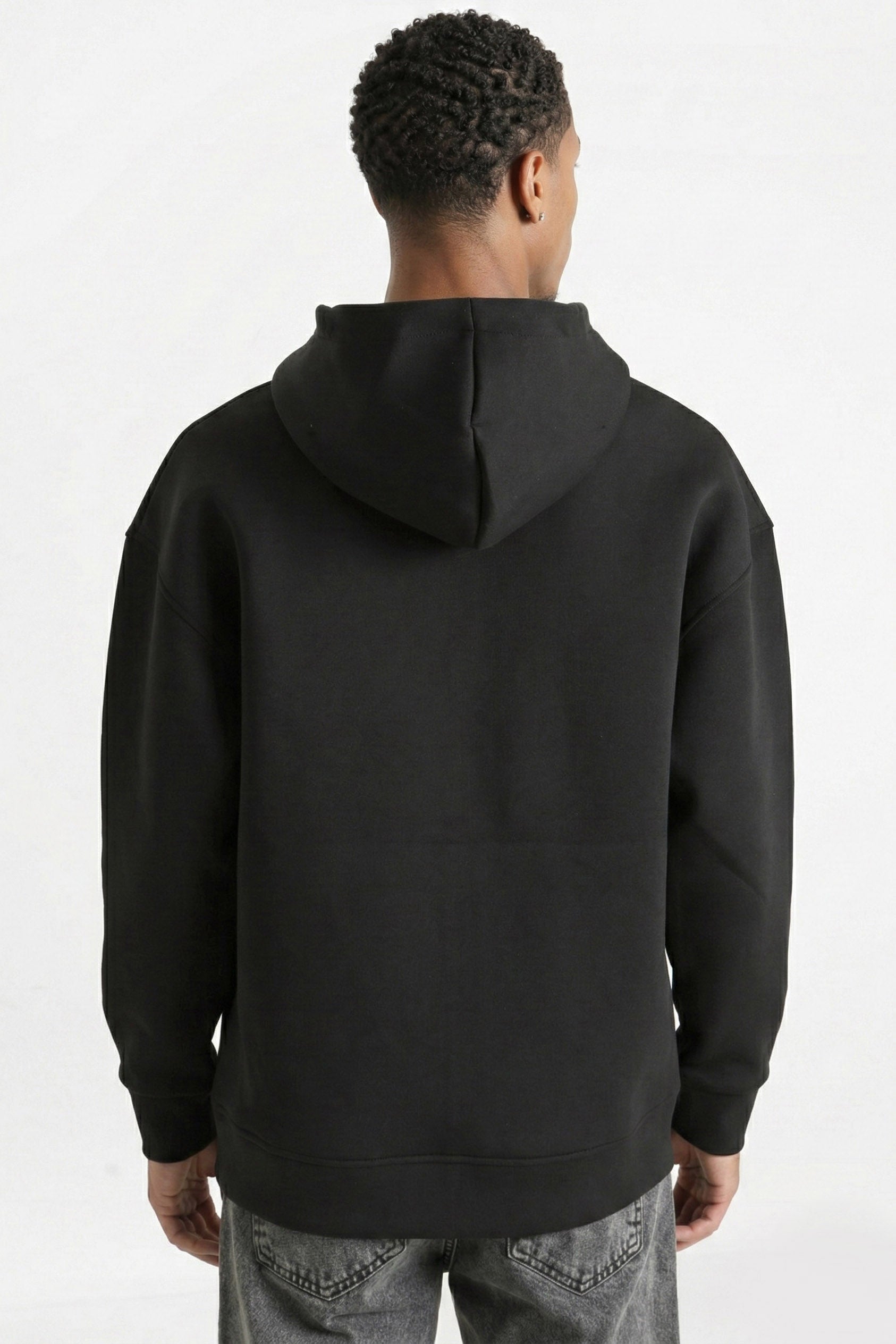 Kapuzensweatjacke - Black