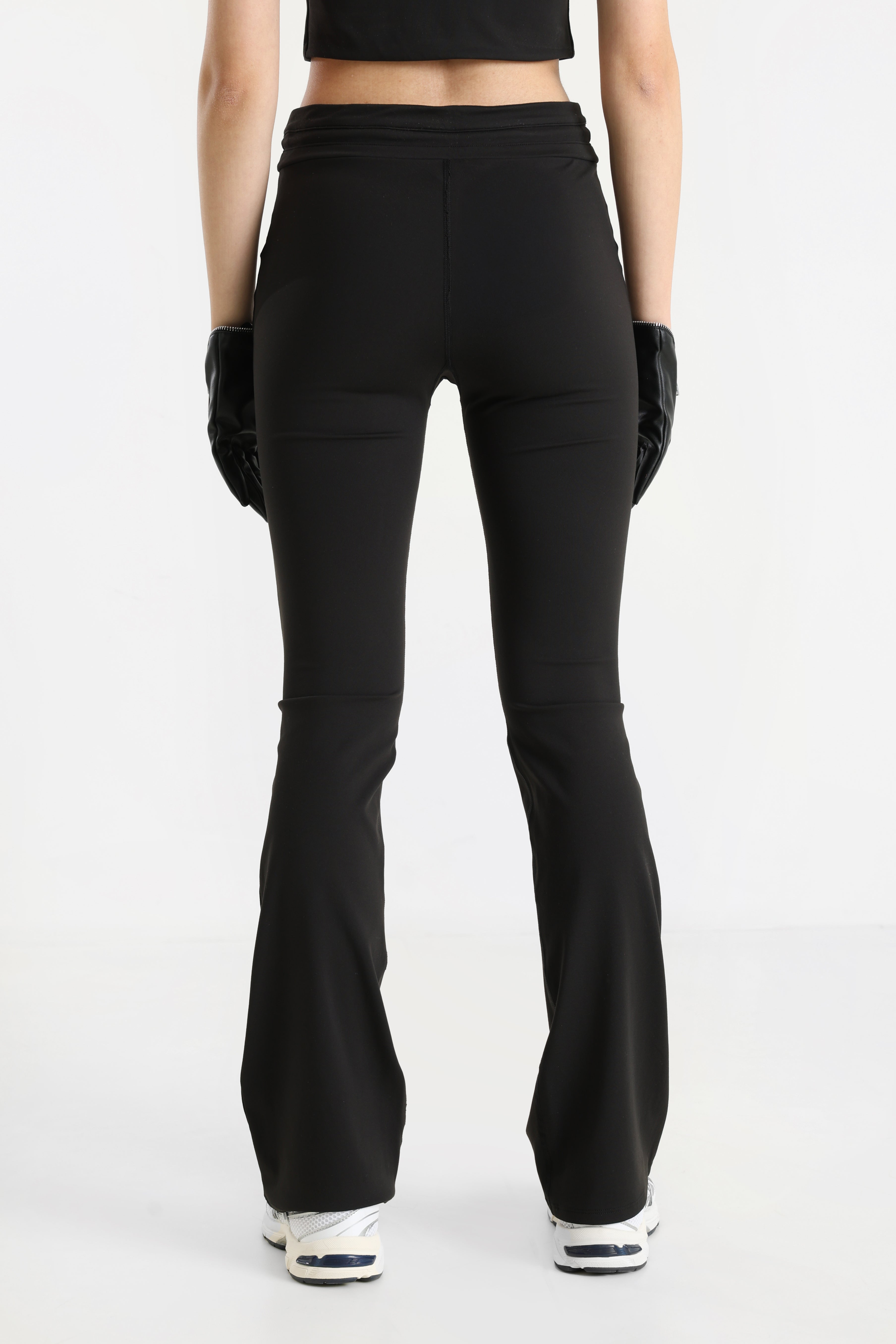 Flare Leggings - Schwarz