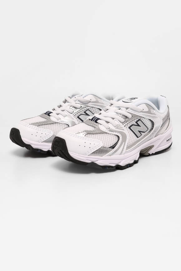 P 530 Core Kids Sneaker - White + Silver + Navy